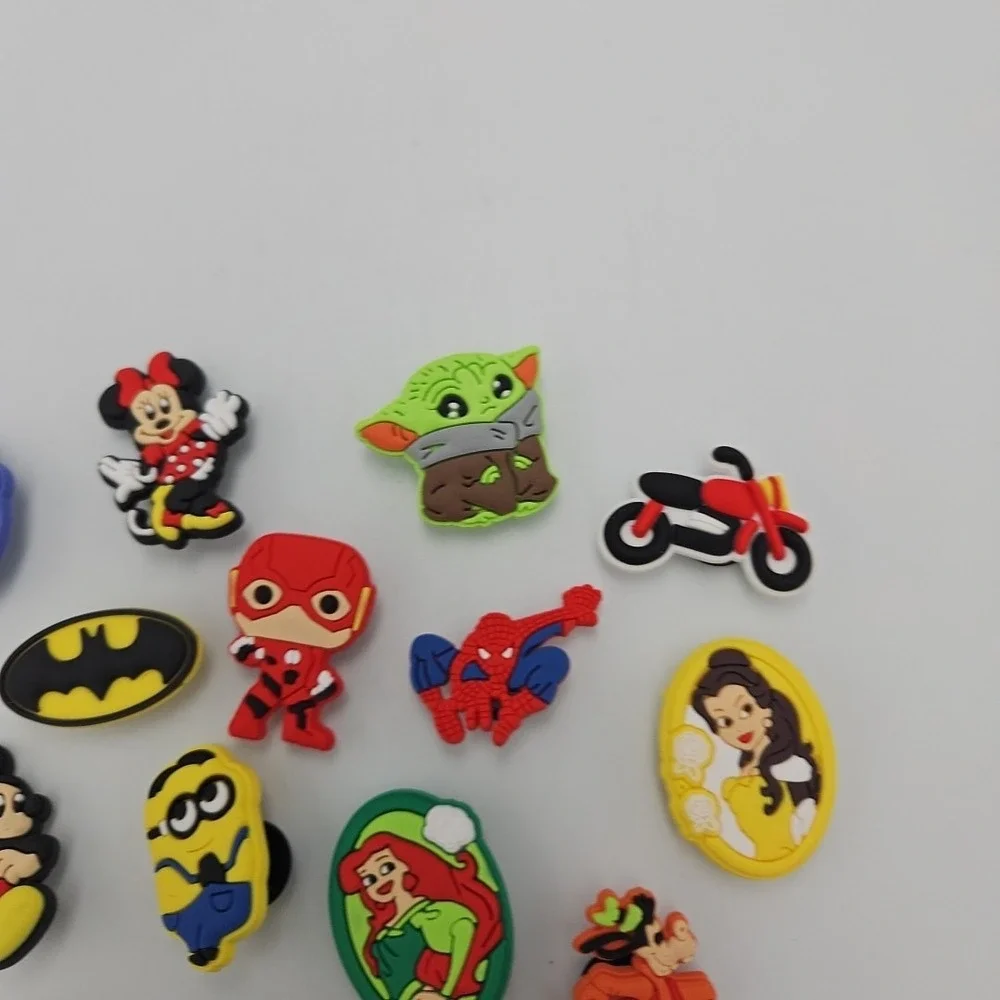 MARVEL/DISNEY/ETC Jibbitz‎ & Croc Charms + Bracelets LOT of 14